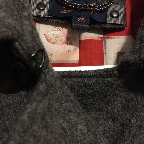 ☘️Seven7 Gray Cropped Double Breasted Wool Coat☘️ - Picture 5 of 5